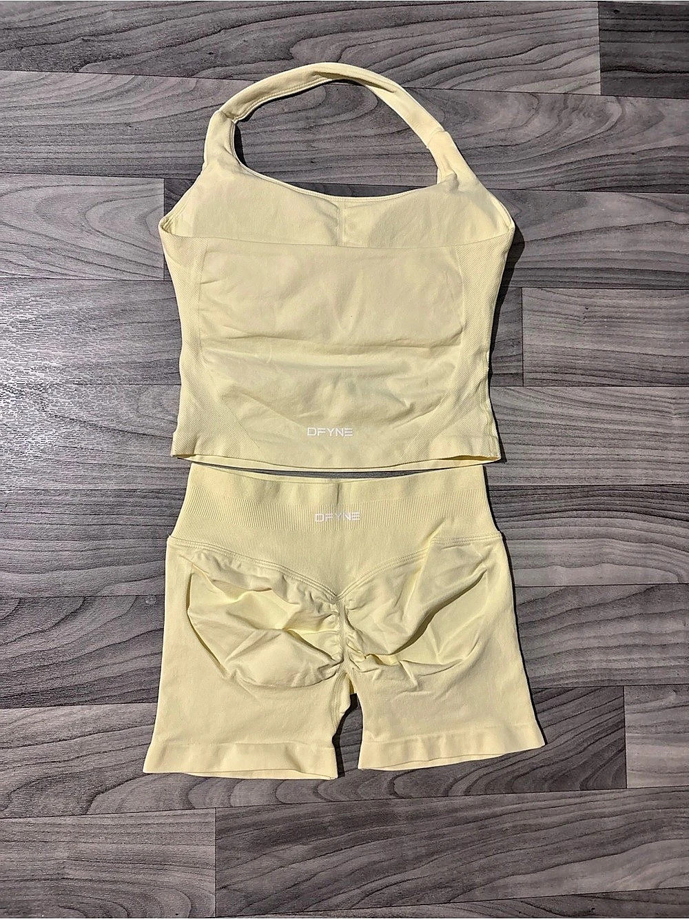 DFYNE Impact Halter Top and Impact Shorts Set Y
